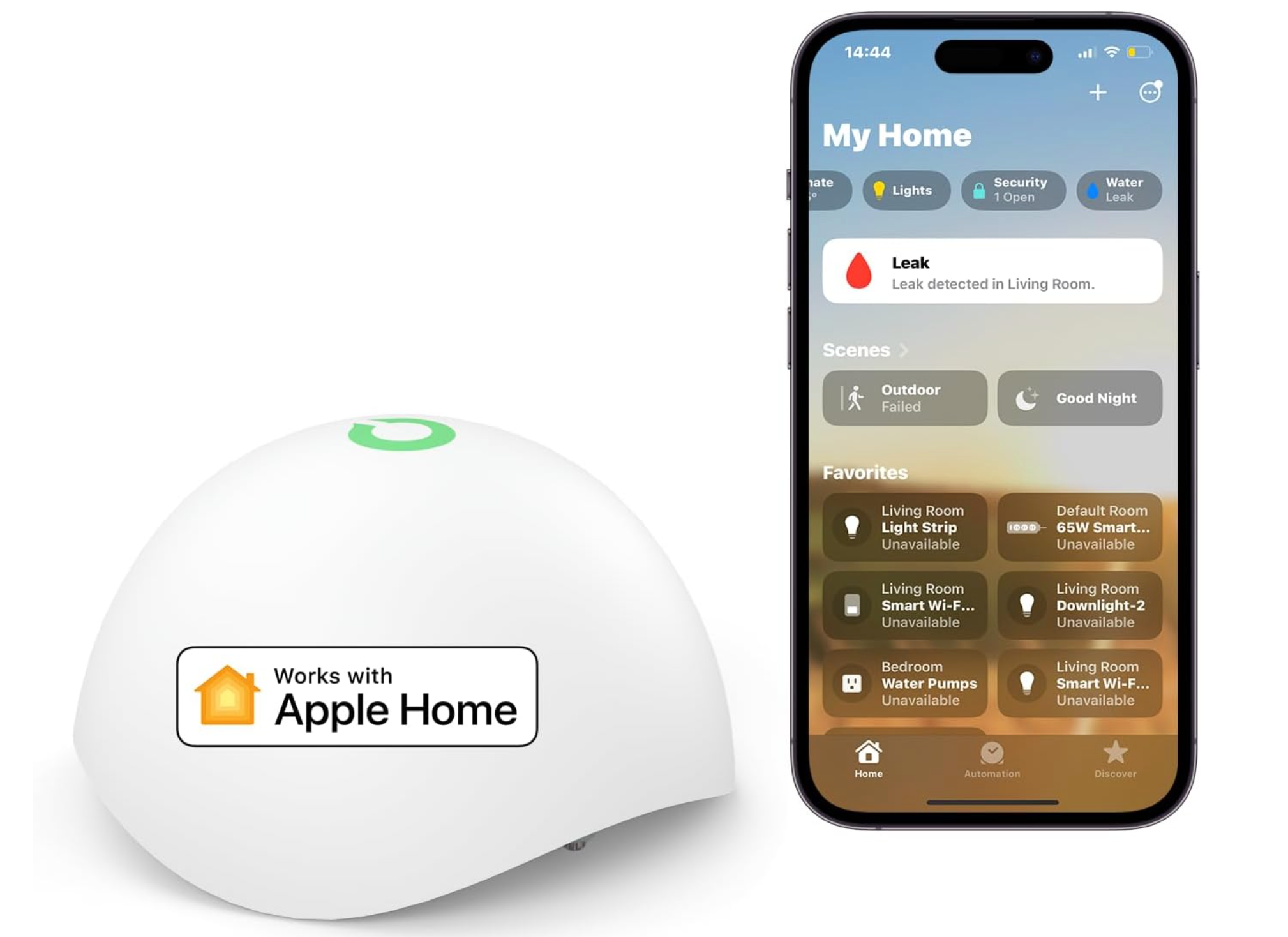 Meross MS400 Wassermelder - Smart Wassermelder für HomeKit Mesch Shop Meross MS400 Wassermelder - Smart Wassermelder für HomeKit Mesch Shop